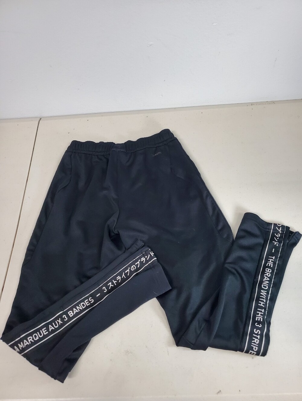 Adidas Climacool Athletic Pants Size Small Black Track Running Sports Kids - Picture 2 of 5